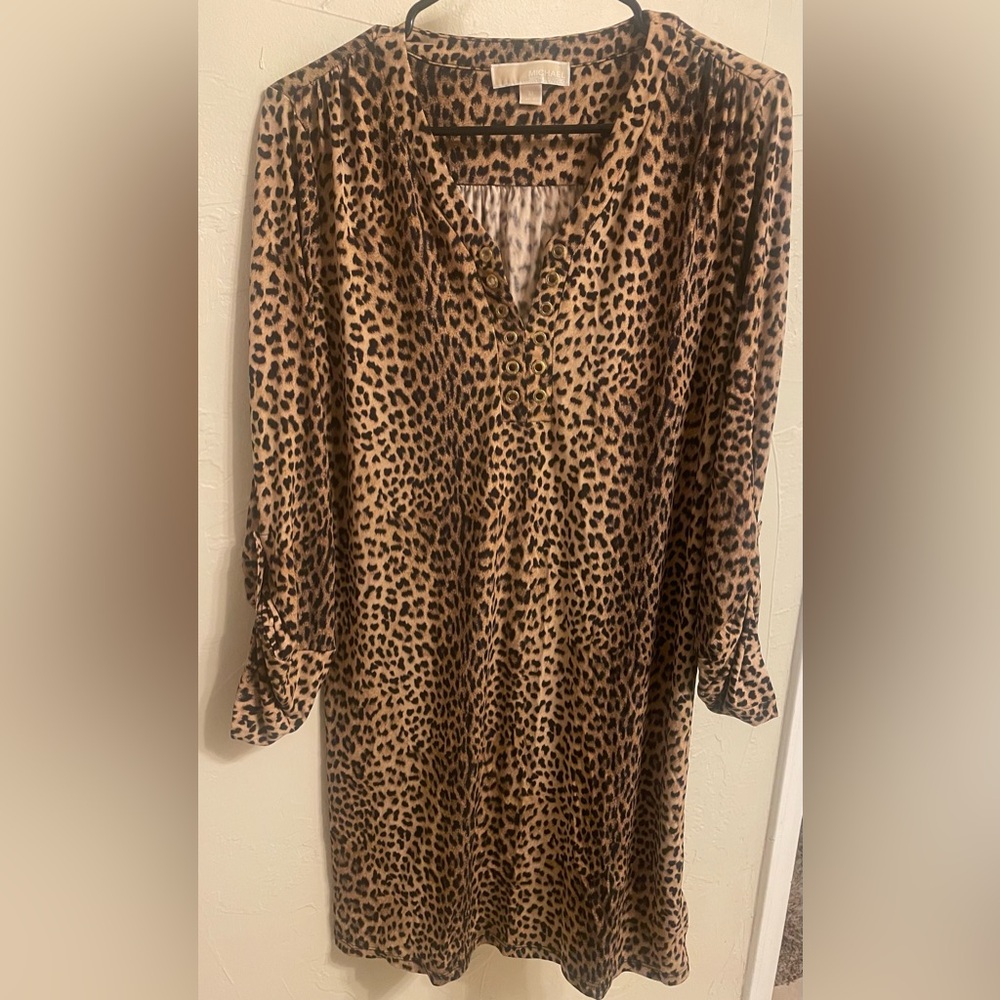 Michael Kors Animal Print Tunic Dress/Top